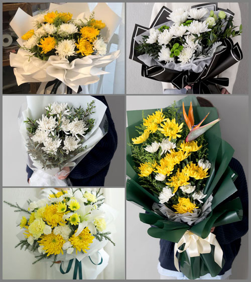 山西忻州五台县东雷乡白事花束代送